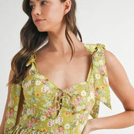 MABLE Floral Print Shoulder Tie Layered Mini Dress-Dresses-Trendsi-[option4]-[option5]-[option6]-[option7]-[option8]-Shop-Boutique-Clothing-for-Women-Online