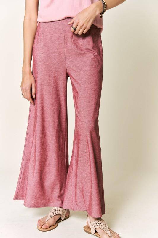 Petal Dew Solid Wide Waistband Wide Leg Pants-Pants-Kiwidrop-Burgundy-S-[option4]-[option5]-[option6]-[option7]-[option8]-Shop-Boutique-Clothing-for-Women-Online