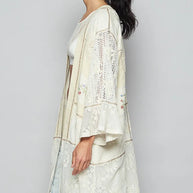 POL Double Gauze and Lace Mix Cardigan with Embroidered Detail-Cardigan-Trendsi-[option4]-[option5]-[option6]-[option7]-[option8]-Shop-Boutique-Clothing-for-Women-Online