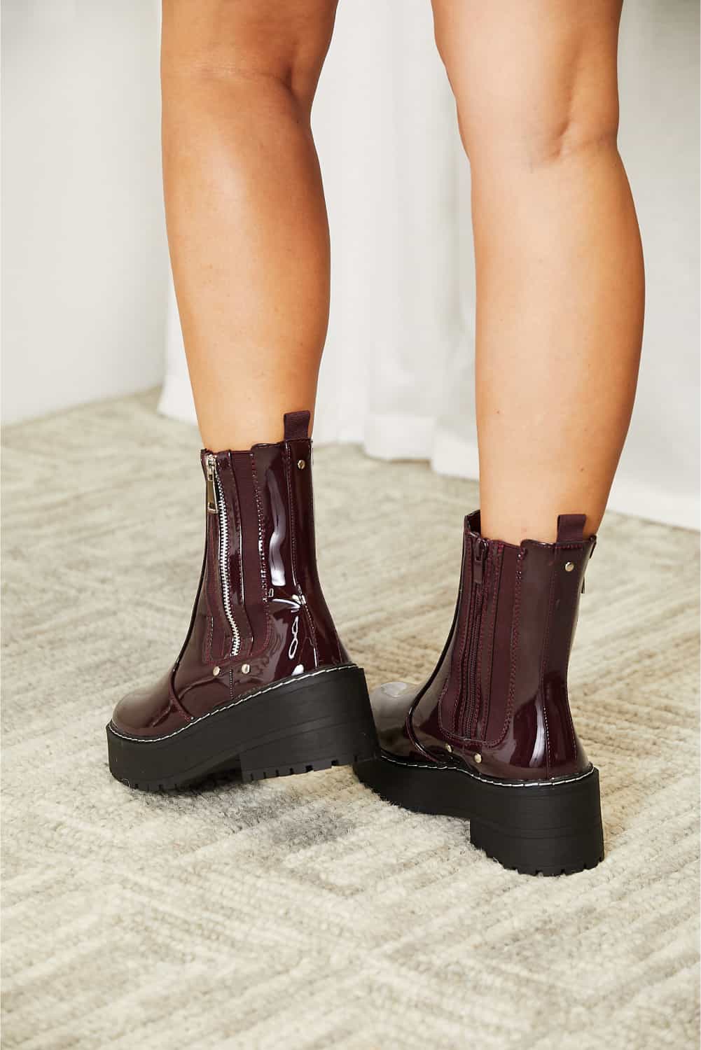 Forever Link Side Zip Platform Boots-Boots-Trendsi-[option4]-[option5]-[option6]-[option7]-[option8]-Shop-Boutique-Clothing-for-Women-Online