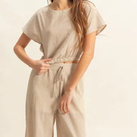 HYFVE Round Neck Short Sleeve Top and Pants Set-Sets-Trendsi-[option4]-[option5]-[option6]-[option7]-[option8]-Shop-Boutique-Clothing-for-Women-Online