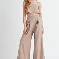 MABLE Linen Mix Crop Cami and Wide Leg Pants Set-2 piece set-Trendsi-[option4]-[option5]-[option6]-[option7]-[option8]-Shop-Boutique-Clothing-for-Women-Online