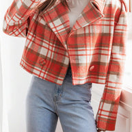 Plaid Lapel Collar Cropped Outerwear-jacket-Trendsi-[option4]-[option5]-[option6]-[option7]-[option8]-Shop-Boutique-Clothing-for-Women-Online