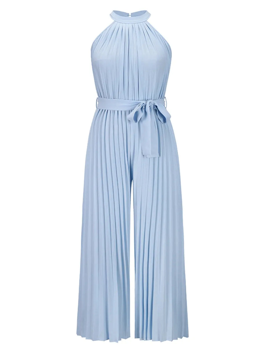Cutout Tied Pleated Sleeveless Jumpsuit-Sets-Trendsi-[option4]-[option5]-[option6]-[option7]-[option8]-Shop-Boutique-Clothing-for-Women-Online