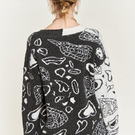 Heart paisley and Color block cardigan-Jade By Jane-[option4]-[option5]-[option6]-[option7]-[option8]-Shop-Boutique-Clothing-for-Women-Online