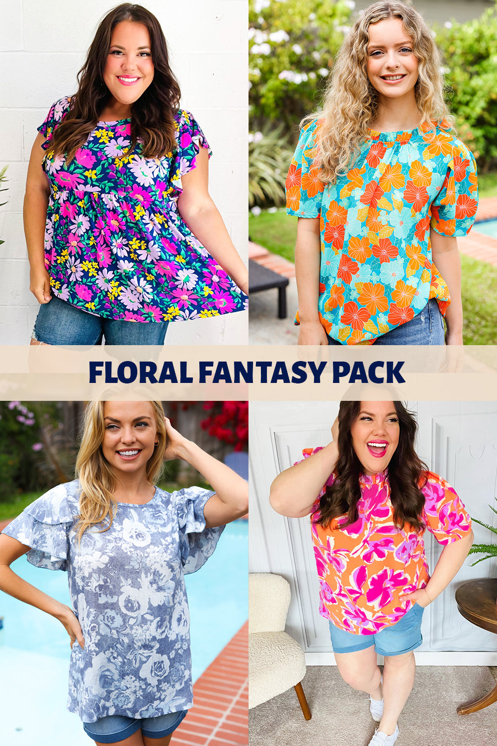Hello Beautiful Floral Top Mix Mystery Pack-Bloom Drop Ship-[option4]-[option5]-[option6]-[option7]-[option8]-Shop-Boutique-Clothing-for-Women-Online