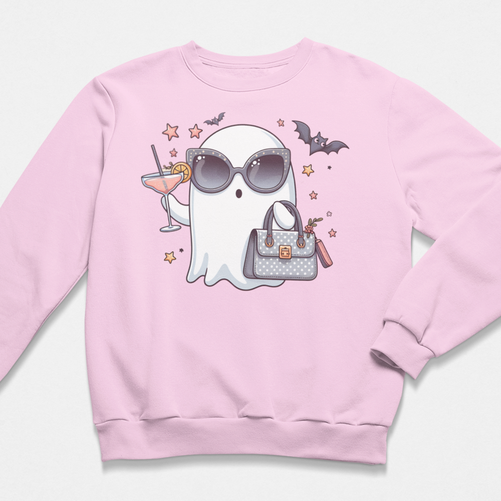 Cheers To Halloween Graphic Sweatshirt-Graphic Sweatshirt-Tea Shirt Shoppe-S-Lt Pink-[option4]-[option5]-[option6]-[option7]-[option8]-Shop-Boutique-Clothing-for-Women-Online