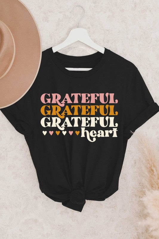 Grateful Heart Graphic T-Shirt In Black-Womens-Ave Shops-[option4]-[option5]-[option6]-[option7]-[option8]-Shop-Boutique-Clothing-for-Women-Online