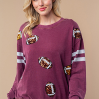 Sequin Football Long Sleeve Knit Top-Womens-Ave Shops-[option4]-[option5]-[option6]-[option7]-[option8]-Shop-Boutique-Clothing-for-Women-Online