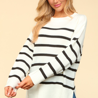 Oversized Pullover Stripe Sweater Knit Top-Womens-Ave Shops-[option4]-[option5]-[option6]-[option7]-[option8]-Shop-Boutique-Clothing-for-Women-Online