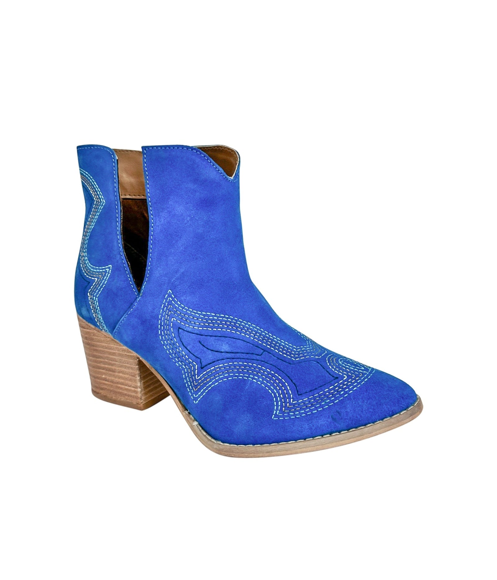 Journee Ankle Boots in Blue-Shoes-Ave Shops-[option4]-[option5]-[option6]-[option7]-[option8]-Shop-Boutique-Clothing-for-Women-Online