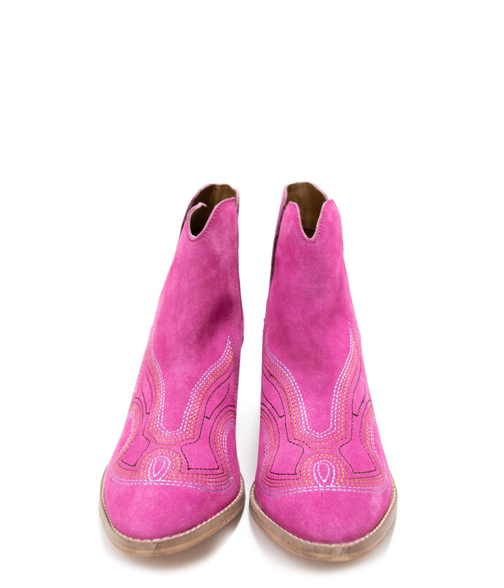 Journee Ankle Boots in Magenta-Shoes-Ave Shops-[option4]-[option5]-[option6]-[option7]-[option8]-Shop-Boutique-Clothing-for-Women-Online