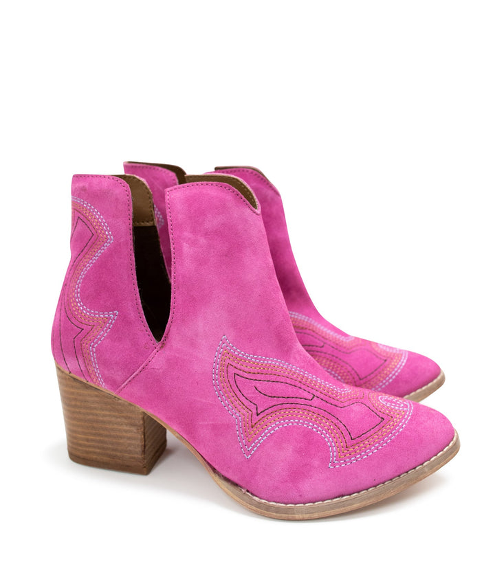 Journee Ankle Boots in Magenta-Shoes-Ave Shops-[option4]-[option5]-[option6]-[option7]-[option8]-Shop-Boutique-Clothing-for-Women-Online