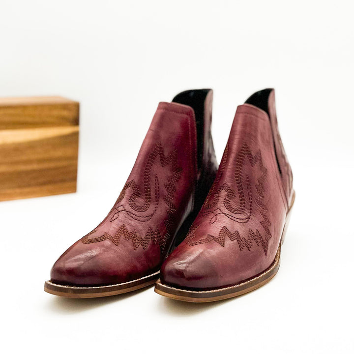 Kickin' Booties in Burgundy-Shoes-Ave Shops-[option4]-[option5]-[option6]-[option7]-[option8]-Shop-Boutique-Clothing-for-Women-Online