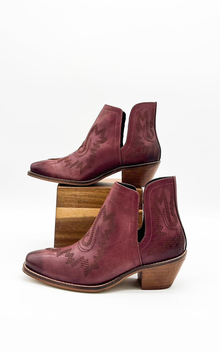 Kickin' Booties in Burgundy-Shoes-Ave Shops-[option4]-[option5]-[option6]-[option7]-[option8]-Shop-Boutique-Clothing-for-Women-Online