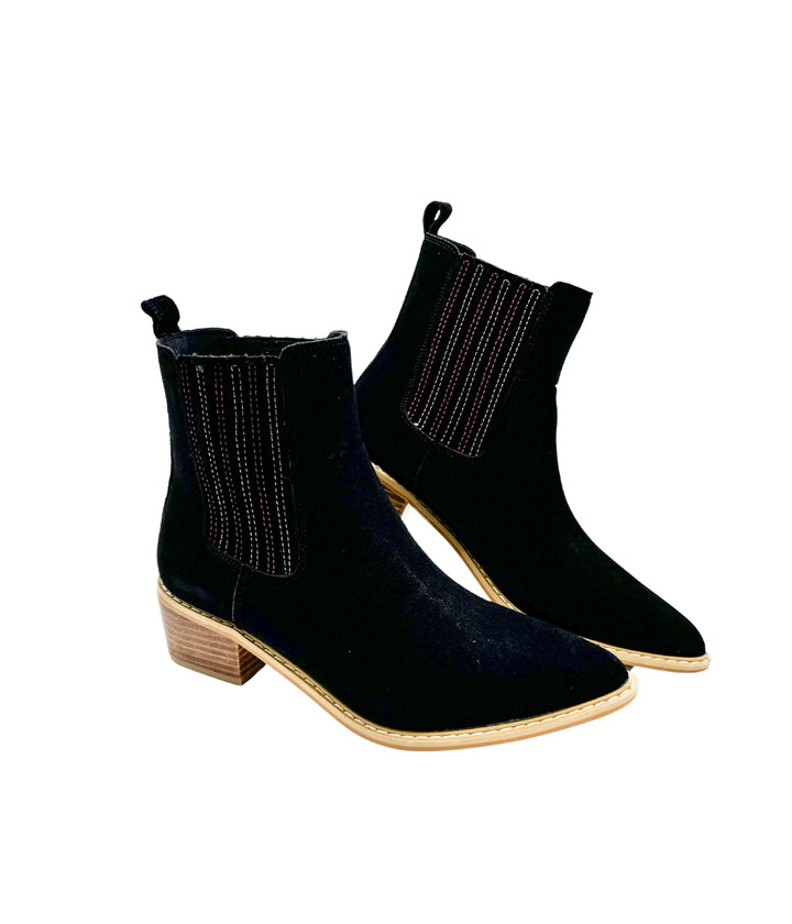 Leonor Suede Ankle Boot in Black-Shoes-Ave Shops-[option4]-[option5]-[option6]-[option7]-[option8]-Shop-Boutique-Clothing-for-Women-Online