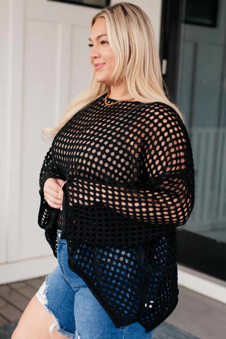 Ask Anyway Fishnet Sweater-Tops-Ave Shops-[option4]-[option5]-[option6]-[option7]-[option8]-Shop-Boutique-Clothing-for-Women-Online