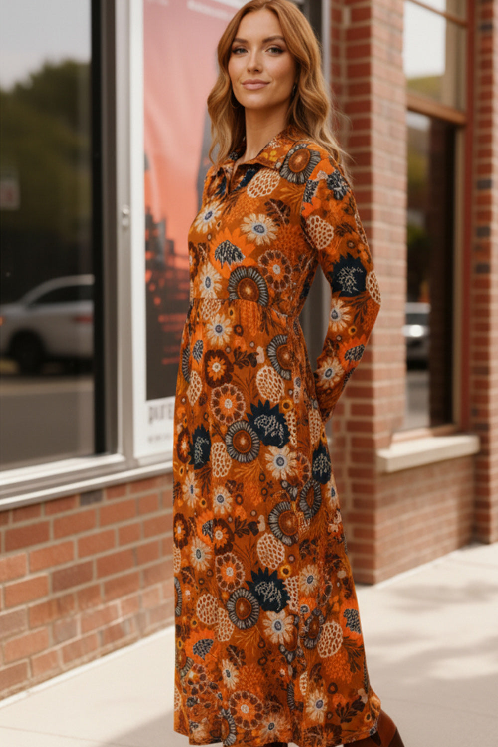 Groovy Garden Rust Maxi Dress-Haptics-[option4]-[option5]-[option6]-[option7]-[option8]-Shop-Boutique-Clothing-for-Women-Online
