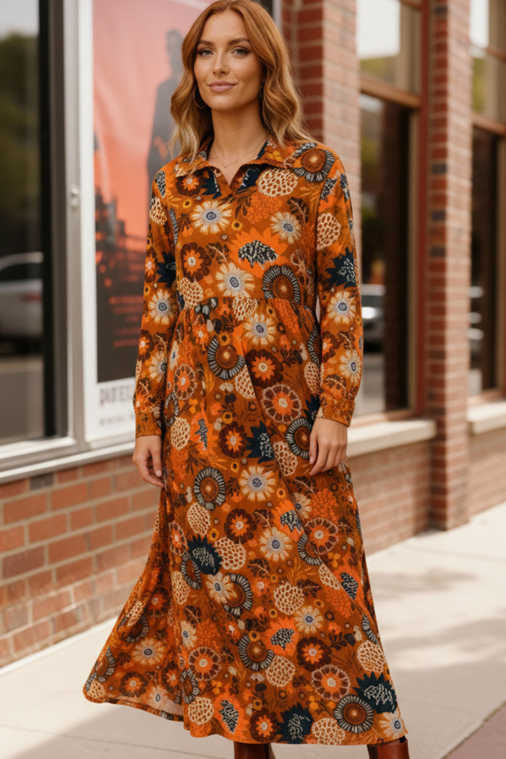 Groovy Garden Rust Maxi Dress-Haptics-[option4]-[option5]-[option6]-[option7]-[option8]-Shop-Boutique-Clothing-for-Women-Online
