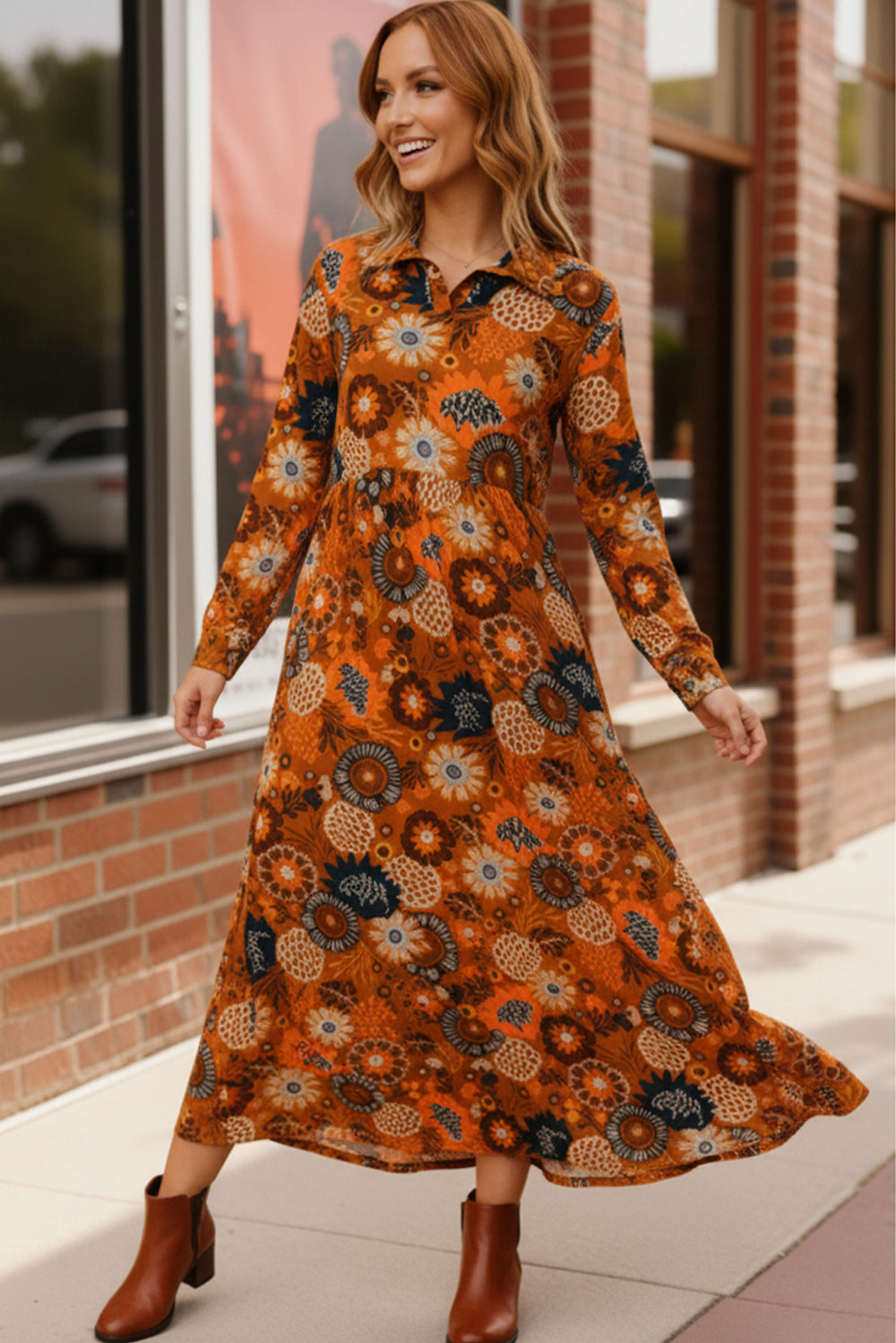 Groovy Garden Rust Maxi Dress-Haptics-[option4]-[option5]-[option6]-[option7]-[option8]-Shop-Boutique-Clothing-for-Women-Online
