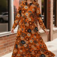 Groovy Garden Rust Maxi Dress-Haptics-[option4]-[option5]-[option6]-[option7]-[option8]-Shop-Boutique-Clothing-for-Women-Online