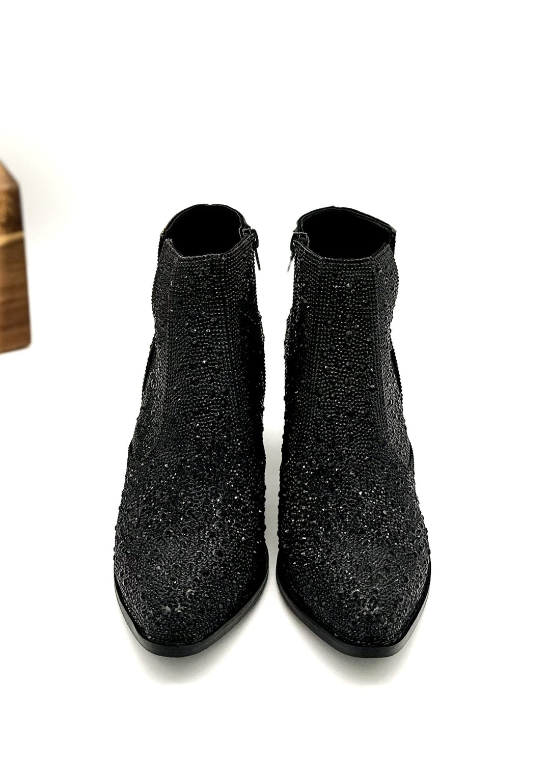 Shine Star Rhinestone Bootie in Black-Shoes-Ave Shops-[option4]-[option5]-[option6]-[option7]-[option8]-Shop-Boutique-Clothing-for-Women-Online