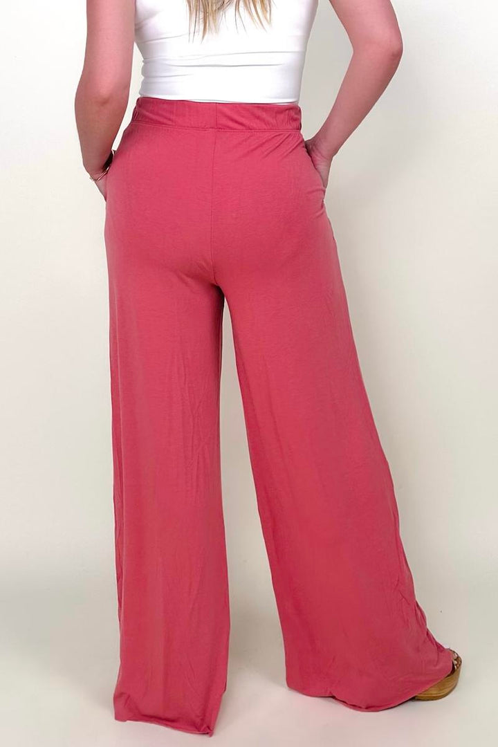 Zenana Wide Leg Pants With Pockets-Pants-The Bee Chic Boutique-[option4]-[option5]-[option6]-[option7]-[option8]-Shop-Boutique-Clothing-for-Women-Online