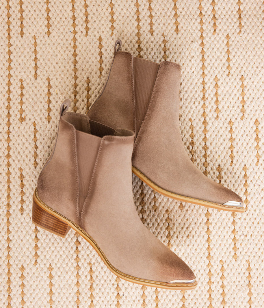 Wylie Suede Ankle Boot in Taupe-Shoes-Ave Shops-[option4]-[option5]-[option6]-[option7]-[option8]-Shop-Boutique-Clothing-for-Women-Online