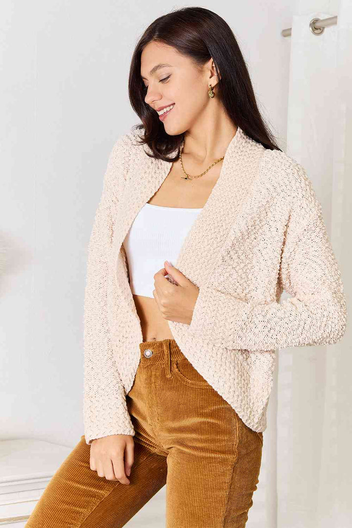 Double Take Open Front Long Sleeve Cardigan-Trendsi-[option4]-[option5]-[option6]-[option7]-[option8]-Shop-Boutique-Clothing-for-Women-Online