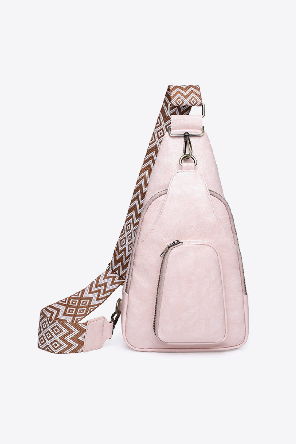 Take A Trip PU Leather Sling Bag-Trendsi-Blush Pink-One Size-[option4]-[option5]-[option6]-[option7]-[option8]-Shop-Boutique-Clothing-for-Women-Online
