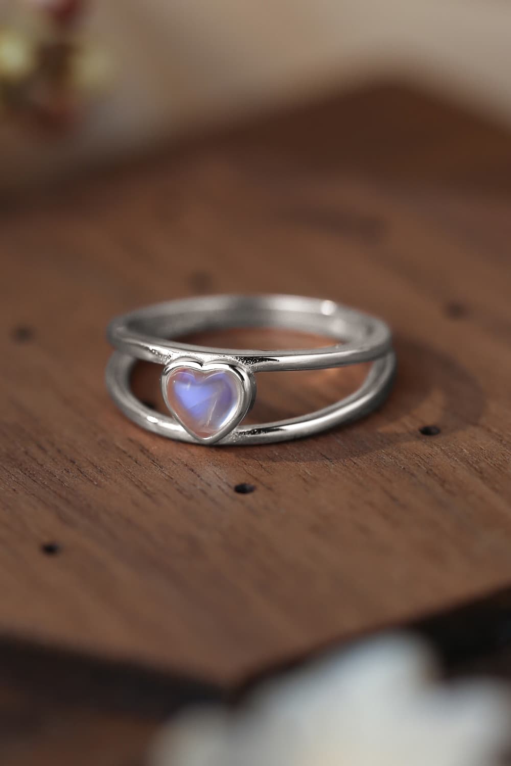 Moonstone Heart 925 Sterling Silver Ring-Trendsi-[option4]-[option5]-[option6]-[option7]-[option8]-Shop-Boutique-Clothing-for-Women-Online