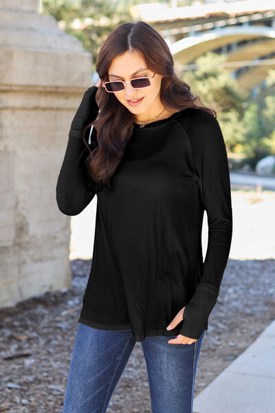 Basic Bae Round Neck Long Sleeve T-Shirt-Trendsi-Black-S-[option4]-[option5]-[option6]-[option7]-[option8]-Shop-Boutique-Clothing-for-Women-Online