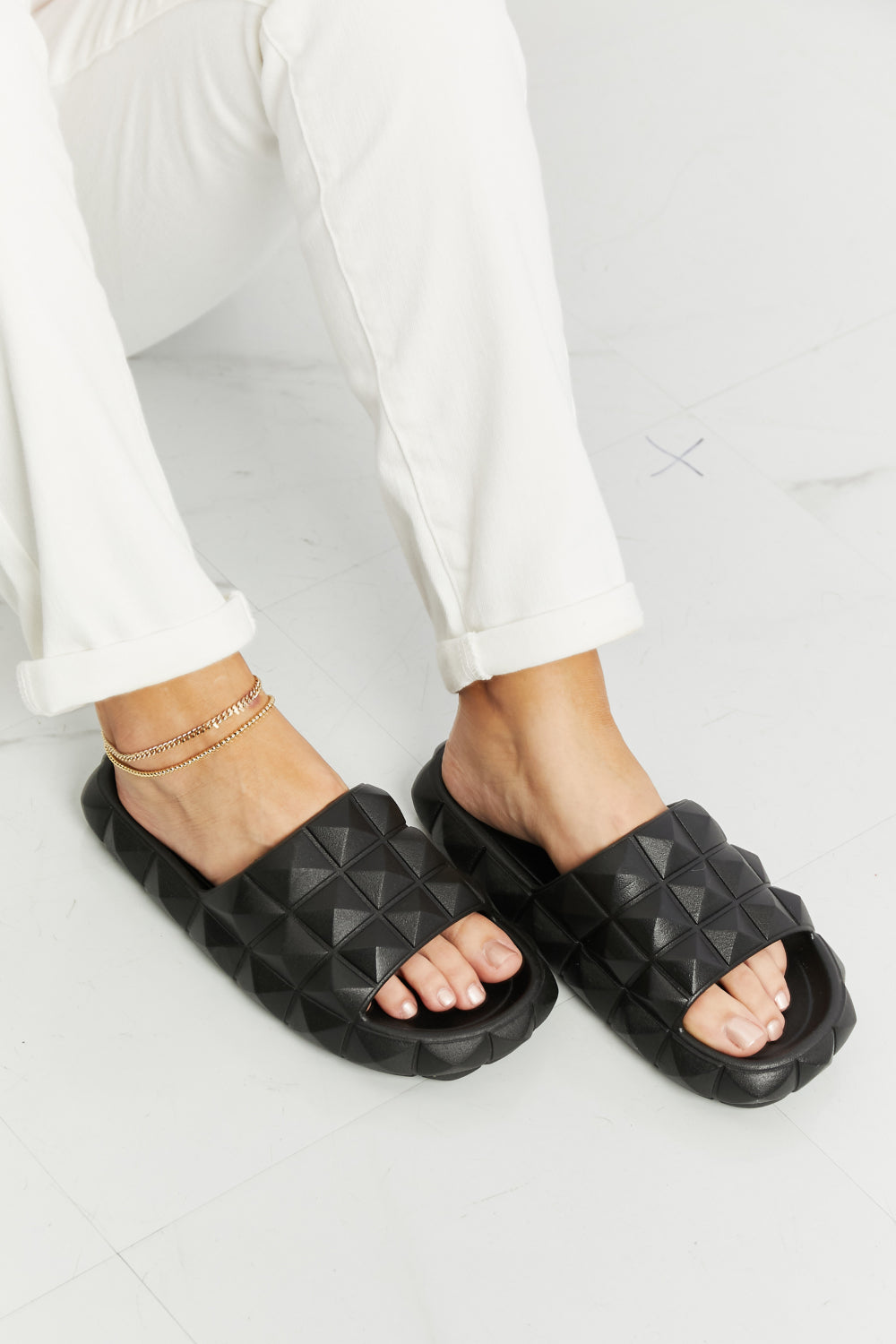 Legend Let's Chill 3D Stud Slide Sandal-Trendsi-[option4]-[option5]-[option6]-[option7]-[option8]-Shop-Boutique-Clothing-for-Women-Online
