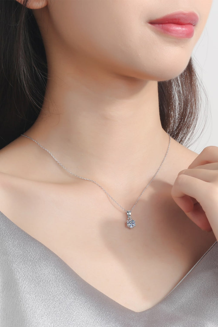 Get What You Need Moissanite Pendant Necklace-Trendsi-Silver-One Size-[option4]-[option5]-[option6]-[option7]-[option8]-Shop-Boutique-Clothing-for-Women-Online