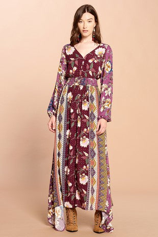 The Beth Boho Maxi Dress-The Bee Chic Boutique-[option4]-[option5]-[option6]-[option7]-[option8]-Shop-Boutique-Clothing-for-Women-Online