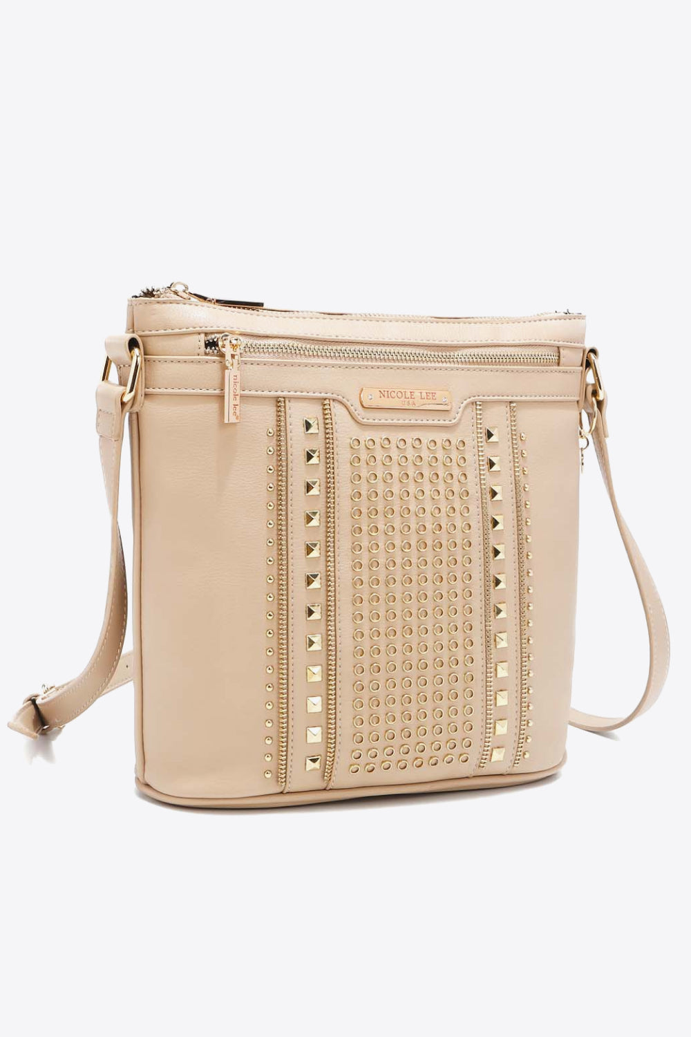 Nicole Lee USA Love Handbag-Trendsi-Beige-One Size-[option4]-[option5]-[option6]-[option7]-[option8]-Shop-Boutique-Clothing-for-Women-Online