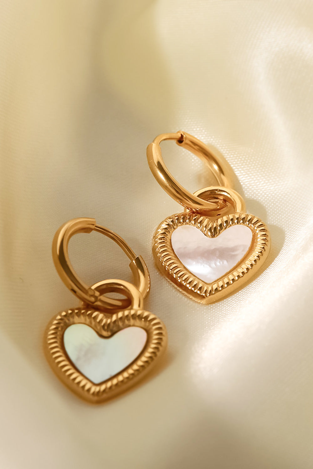 Inlaid Shell Heart Drop Earrings-Trendsi-Gold-One Size-[option4]-[option5]-[option6]-[option7]-[option8]-Shop-Boutique-Clothing-for-Women-Online