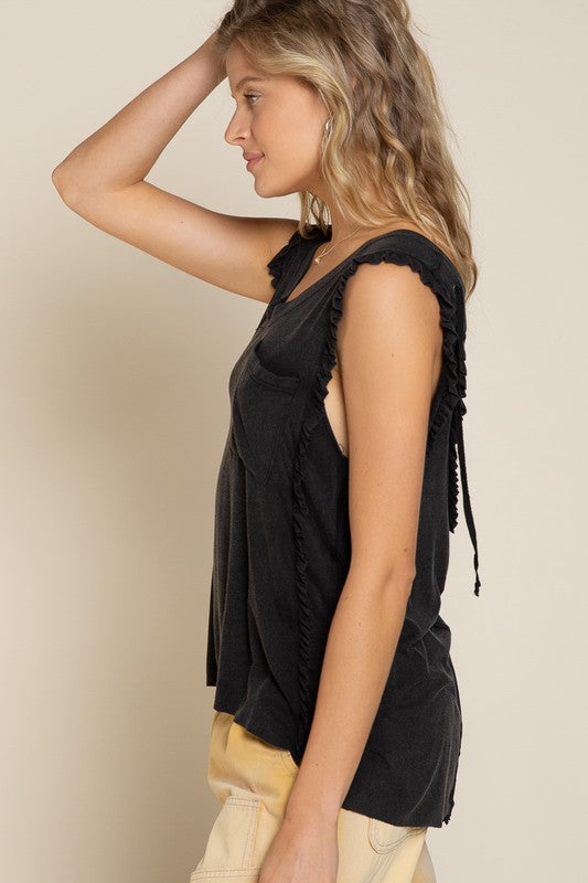 POL Criss cross Lace up Open Back Tank Top-POL-[option4]-[option5]-[option6]-[option7]-[option8]-Shop-Boutique-Clothing-for-Women-Online