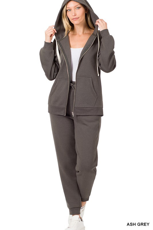 Zenana Zipper Hoodie & Joggers set-ZENANA-[option4]-[option5]-[option6]-[option7]-[option8]-Shop-Boutique-Clothing-for-Women-Online