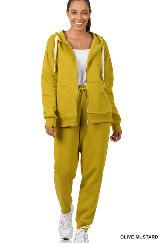 Zenana Zipper Hoodie & Joggers set-ZENANA-[option4]-[option5]-[option6]-[option7]-[option8]-Shop-Boutique-Clothing-for-Women-Online