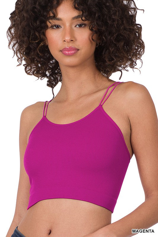 Ribbed Seamless Double Strap Brami-ZENANA-[option4]-[option5]-[option6]-[option7]-[option8]-Shop-Boutique-Clothing-for-Women-Online