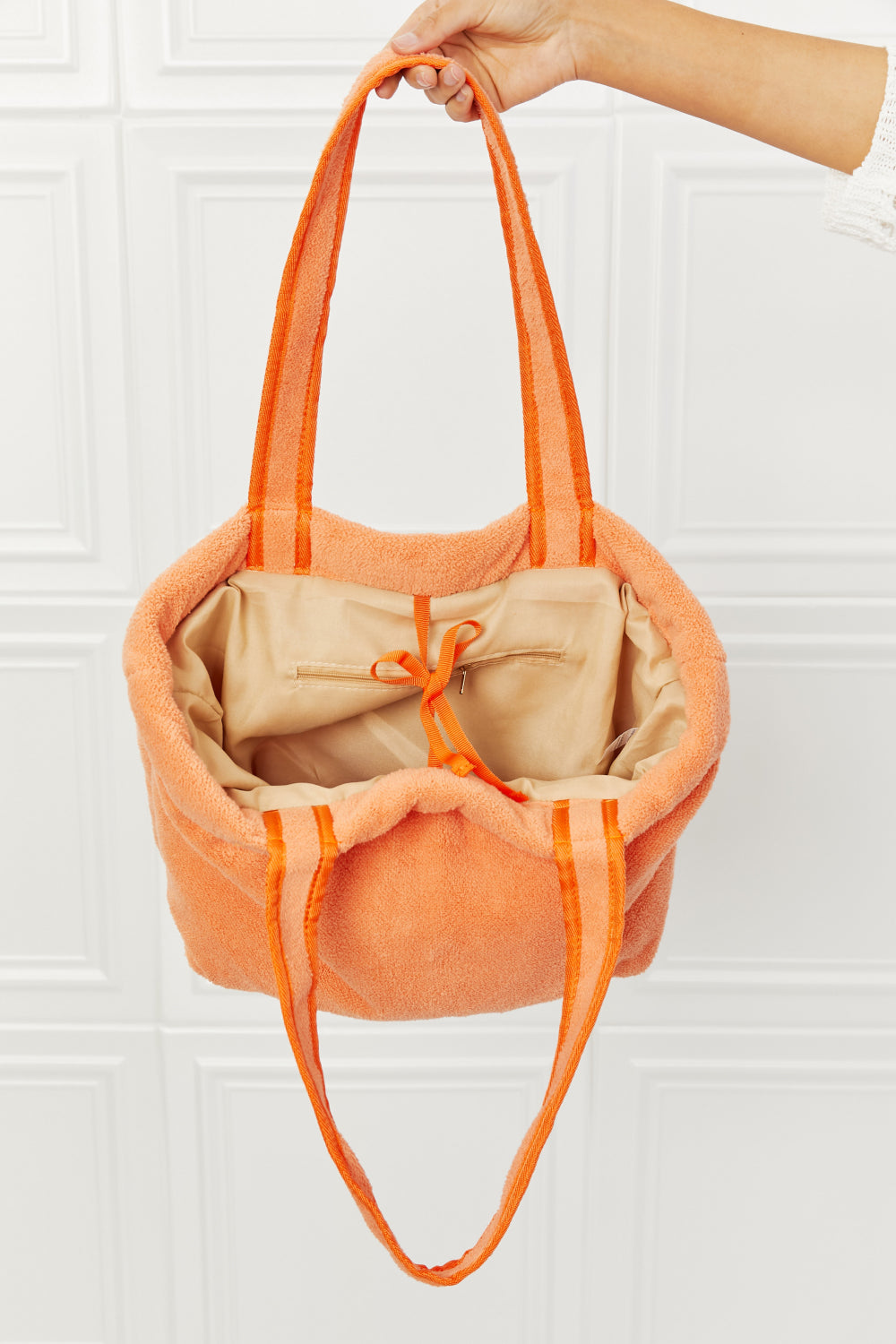 Fame Found My Paradise Tote Bag-Trendsi-Tangerine-One Size-[option4]-[option5]-[option6]-[option7]-[option8]-Shop-Boutique-Clothing-for-Women-Online