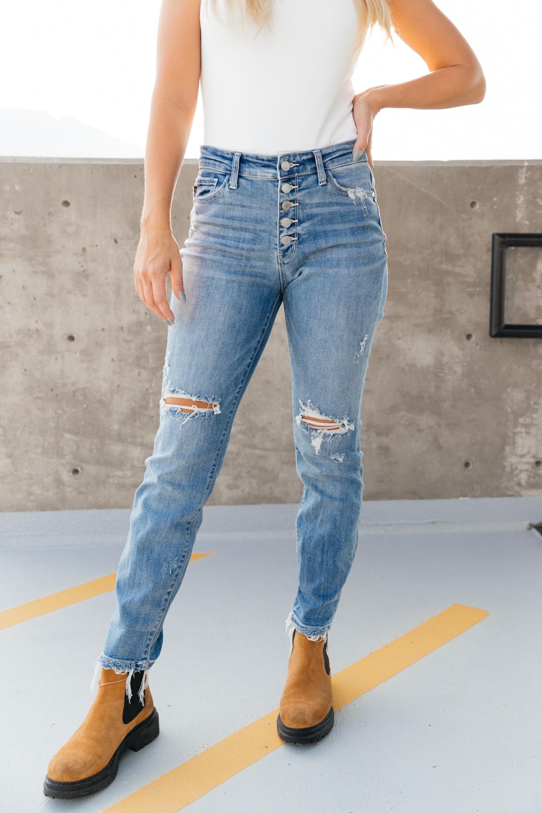 The Traveler Button Fly Denim-Womens-Ave Shops-[option4]-[option5]-[option6]-[option7]-[option8]-Shop-Boutique-Clothing-for-Women-Online