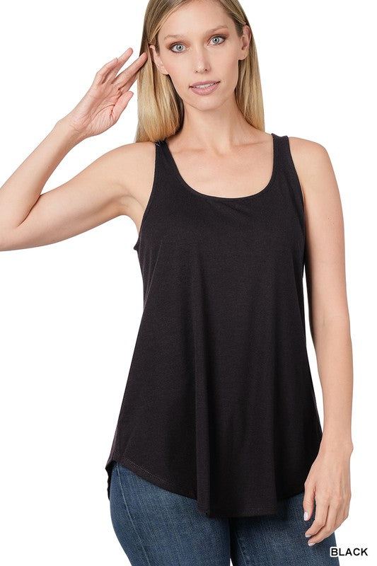 Zenana Round Neck Relaxed Fit Tank-ZENANA-BLACK-S-[option4]-[option5]-[option6]-[option7]-[option8]-Shop-Boutique-Clothing-for-Women-Online