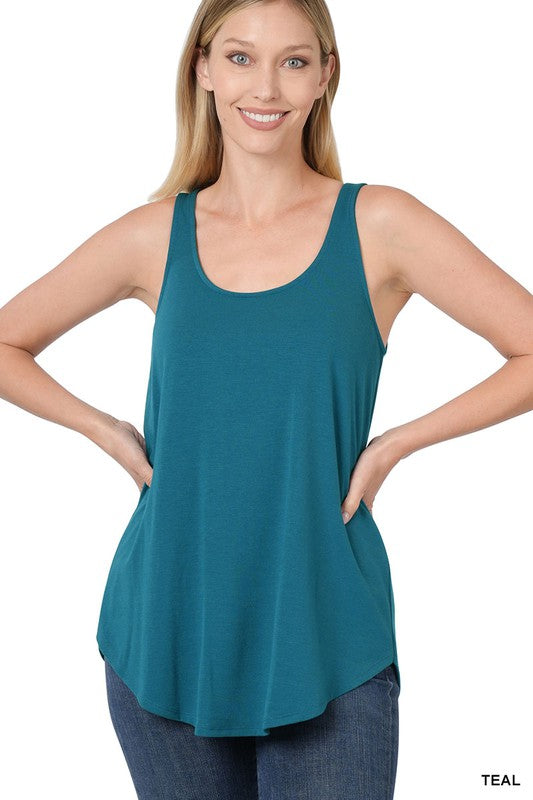 Zenana Round Neck Relaxed Fit Tank-ZENANA-TEAL-S-[option4]-[option5]-[option6]-[option7]-[option8]-Shop-Boutique-Clothing-for-Women-Online