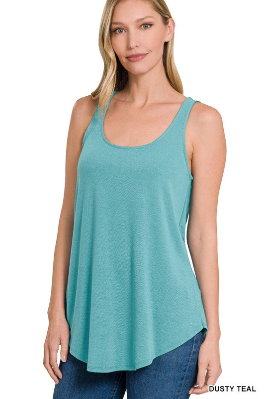 Zenana Round Neck Relaxed Fit Tank-ZENANA-DUSTY TEAL-S-[option4]-[option5]-[option6]-[option7]-[option8]-Shop-Boutique-Clothing-for-Women-Online