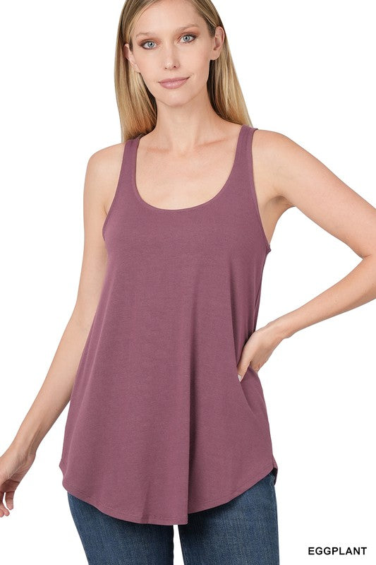 Zenana Round Neck Relaxed Fit Tank-ZENANA-EGGPLANT-S-[option4]-[option5]-[option6]-[option7]-[option8]-Shop-Boutique-Clothing-for-Women-Online