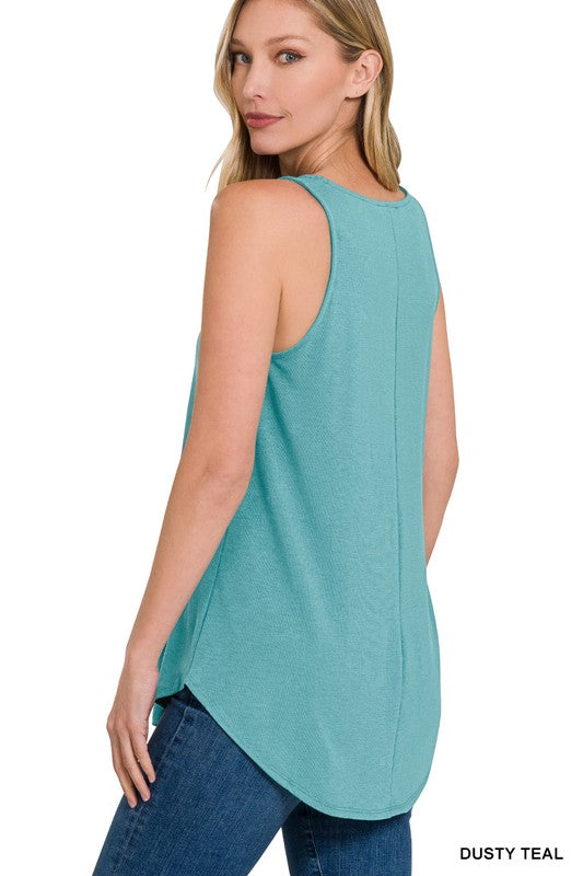 Zenana Round Neck Relaxed Fit Tank-ZENANA-[option4]-[option5]-[option6]-[option7]-[option8]-Shop-Boutique-Clothing-for-Women-Online