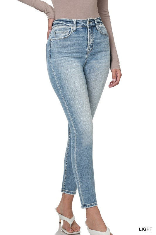 Zenana High Rise Ankle Skinny Jeans-ZENANA-[option4]-[option5]-[option6]-[option7]-[option8]-Shop-Boutique-Clothing-for-Women-Online