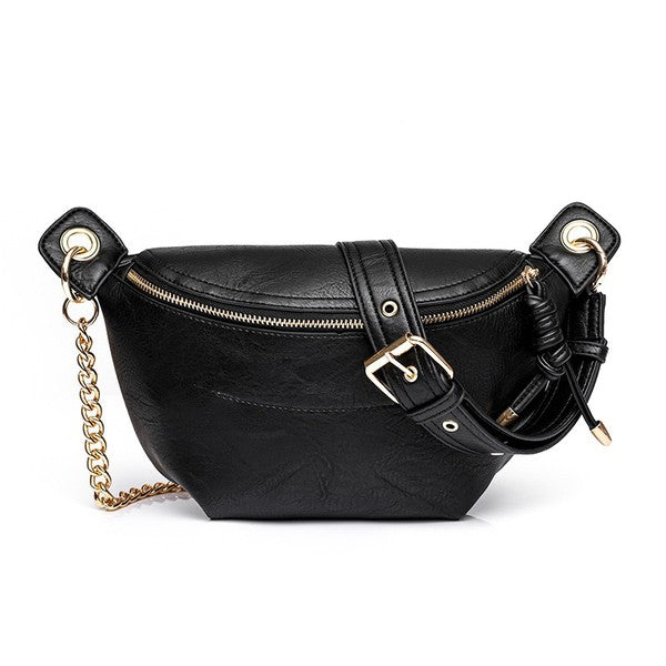 Luxe Convertible Sling Belt Bum Bag-Aili's Corner-[option4]-[option5]-[option6]-[option7]-[option8]-Shop-Boutique-Clothing-for-Women-Online